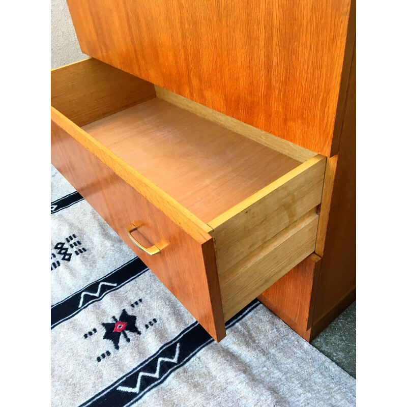 Vintage wooden chest of drawers, 1950s