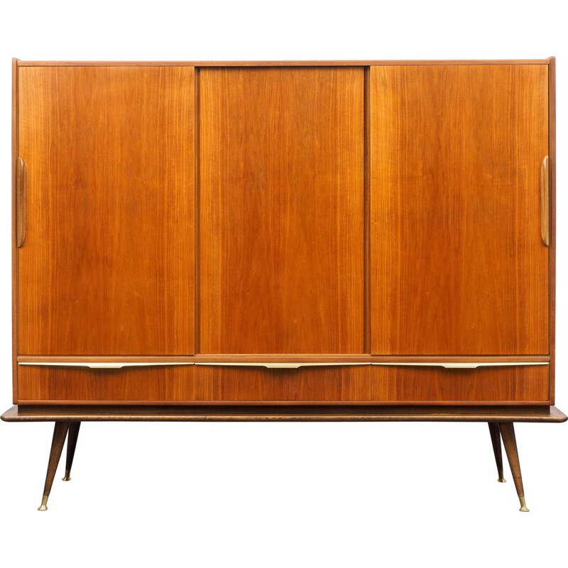 Vintage walnut sideboard 1950s 