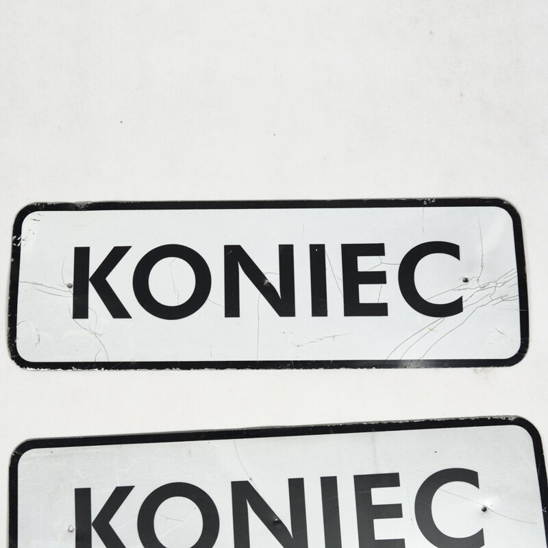 Vintage aluminum information board by KONIEC, Poland, 1990s