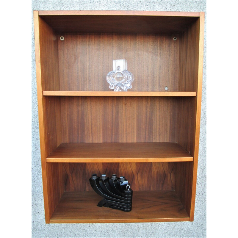 Vintage teak hanging shelf, 1970