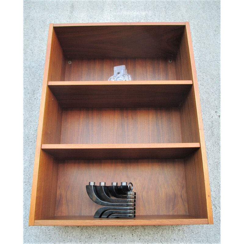 Vintage teak hanging shelf, 1970