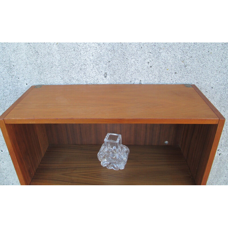 Vintage teak hanging shelf, 1970