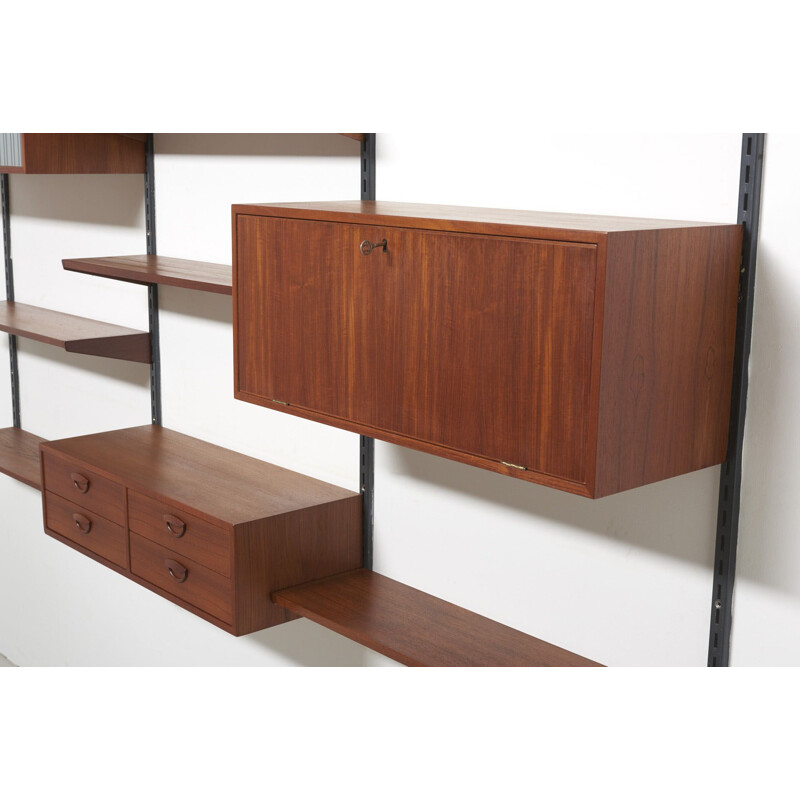 Vintage teak wall unit by Kai Kristiansen by FM