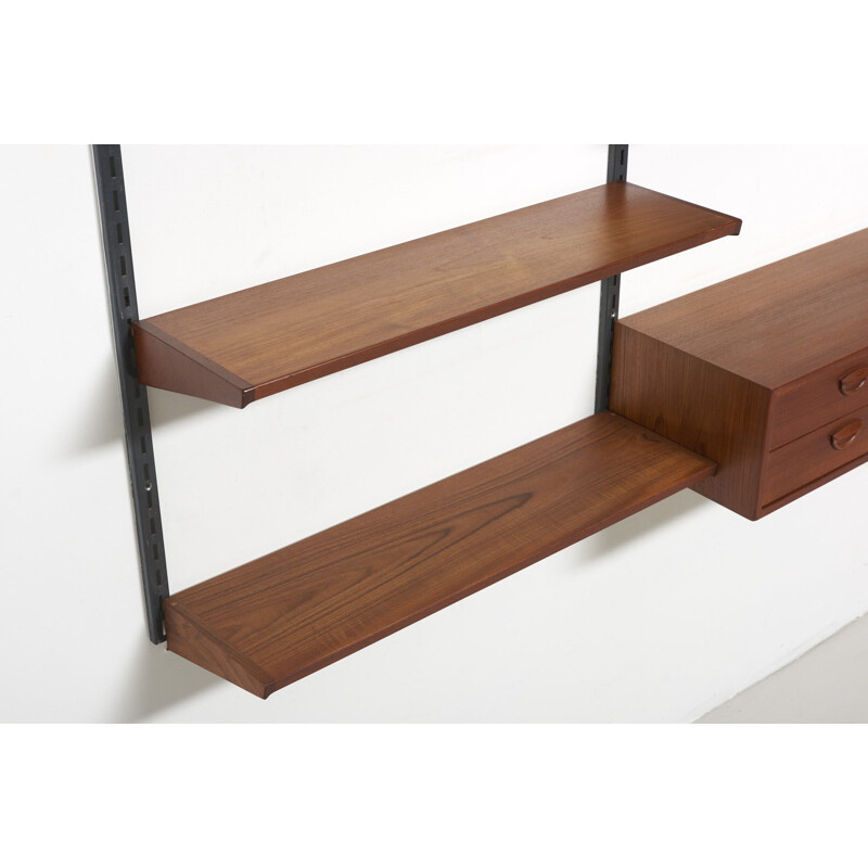 Vintage teak wall unit by Kai Kristiansen by FM