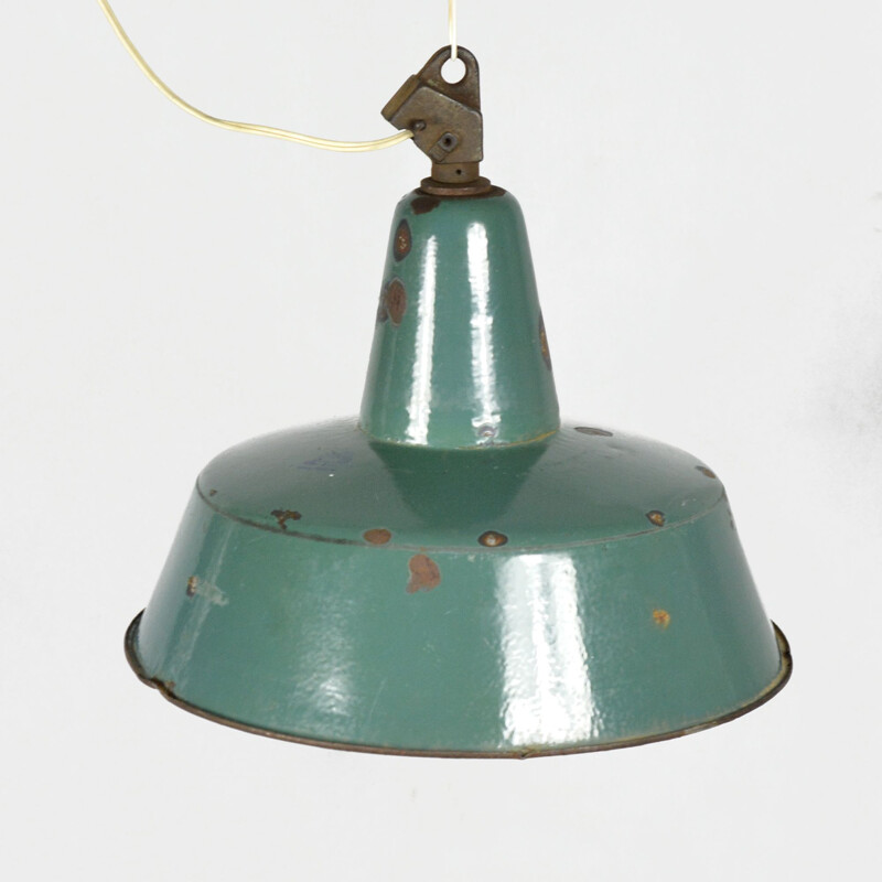 Vintage industrial pendant lamp by ZAOS, Poland, 1960s