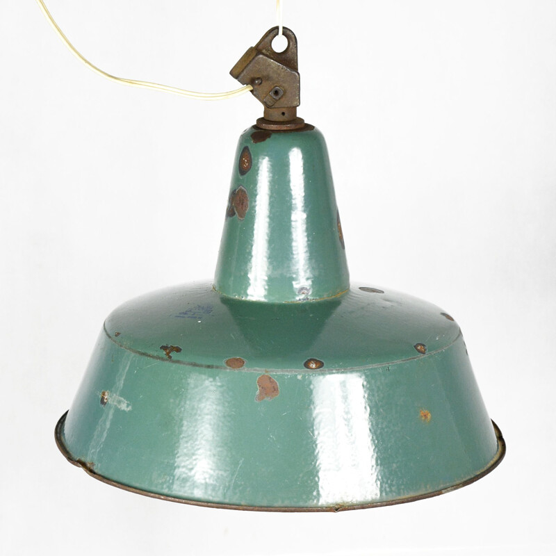 Vintage industrial pendant lamp by ZAOS, Poland, 1960s