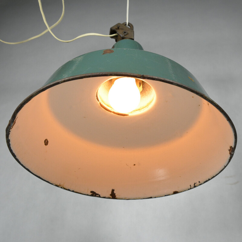 Vintage industrial pendant lamp by ZAOS, Poland, 1960s