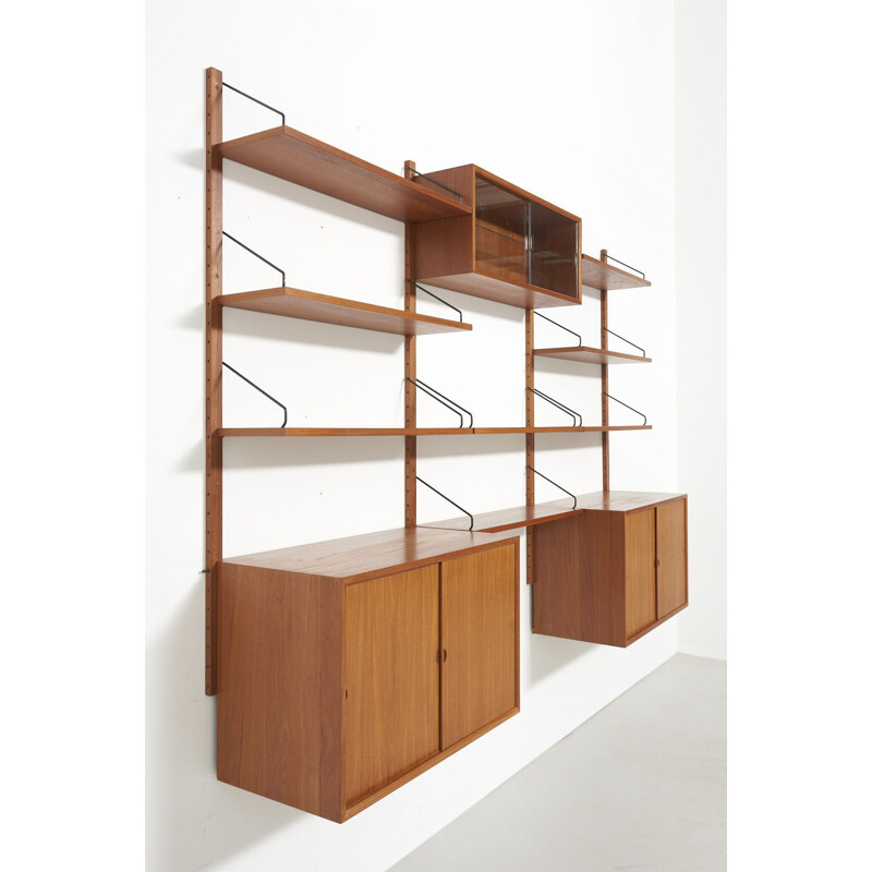 Vintage teak wall shelf by Poul Cadovius