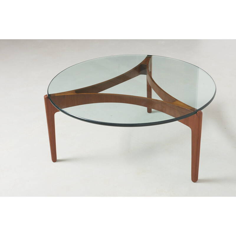 Vintage tripod coffee table by Sven Ellekaer for Christian Linneberg