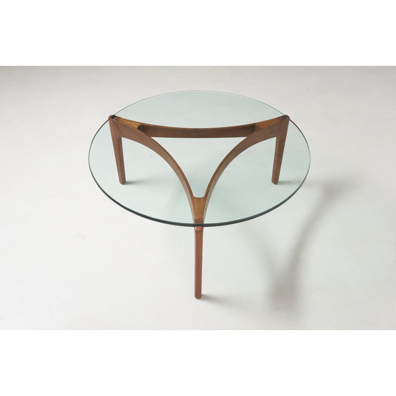 Vintage tripod coffee table by Sven Ellekaer for Christian Linneberg