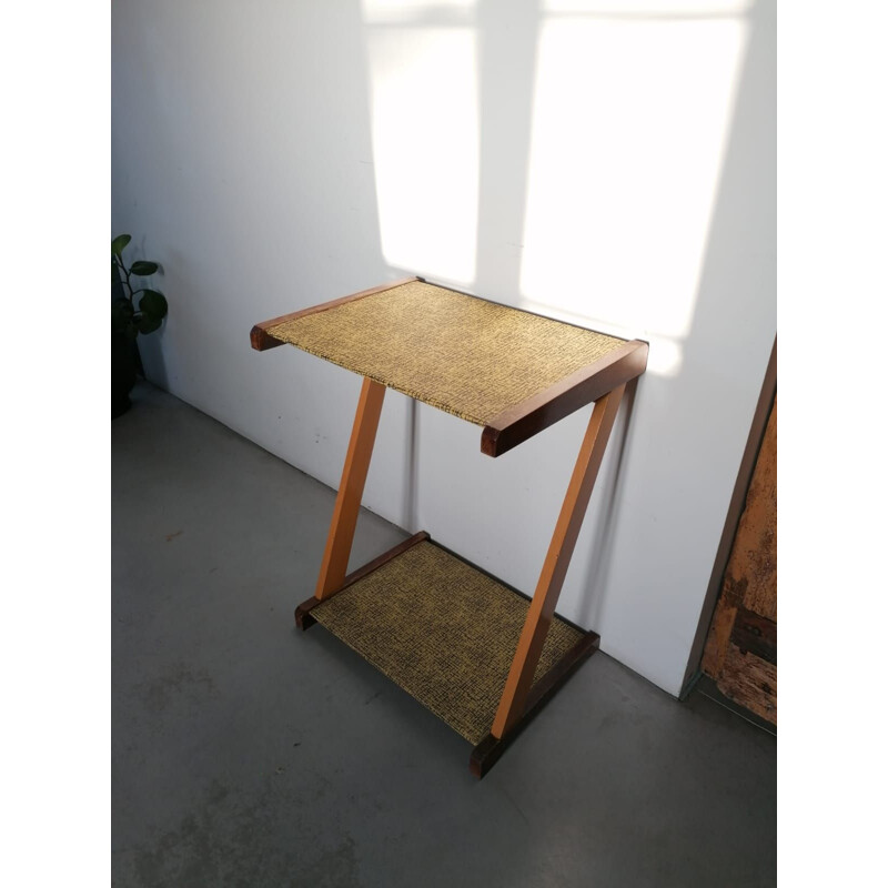 Vintage wooden side table, 1950s