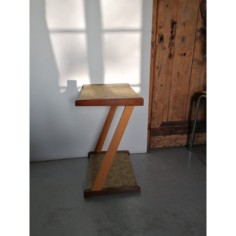 Vintage wooden side table, 1950s