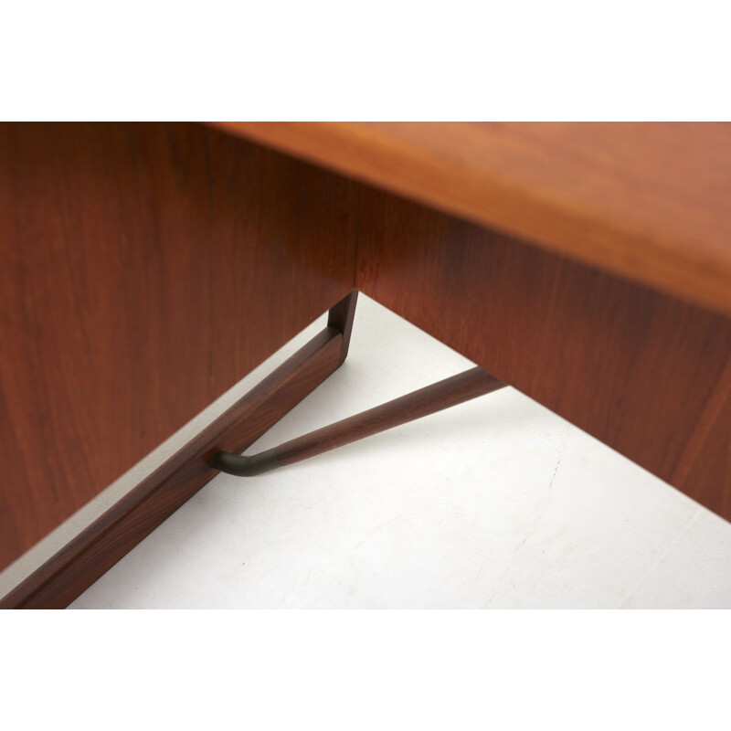 Vintage "boomerang" desk by Peter Løvig Nielsen, 1950s