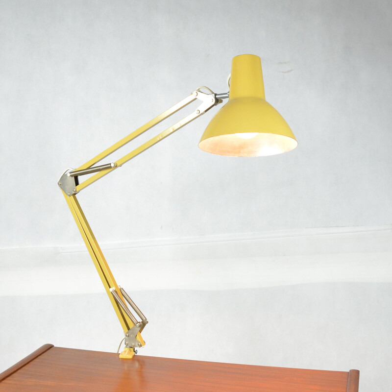 Lampe de bureau vintage en métal de Maxam, Danemark, 1970
