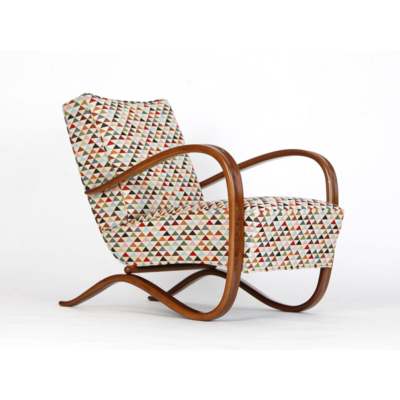 Vintage Lounge Chair H 269 by Jindřich Halabala for UP Závody, 1930s