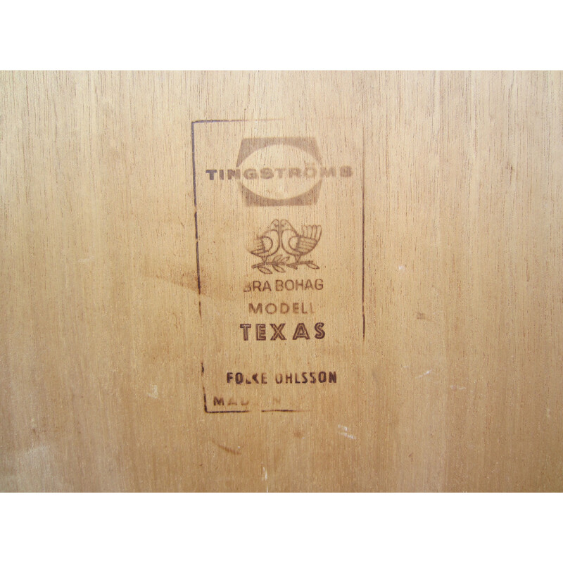 Table basse vintage scandinave Texas par Folke Ohlsson pour Tingströms Bra Bohag