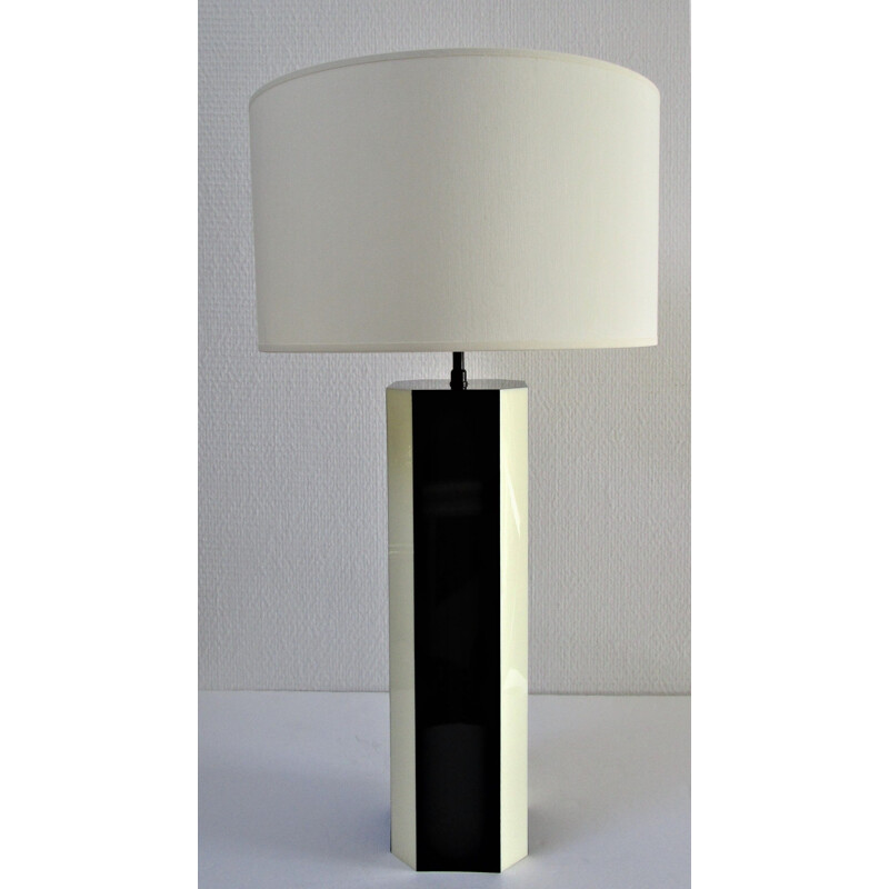 Vintage altuglas table lamp, 1970s