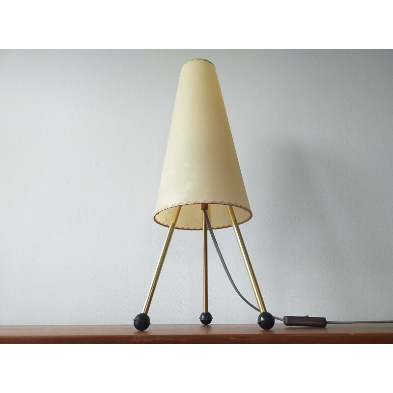 Lampe de table tripode vintage, Allemagne, 1960