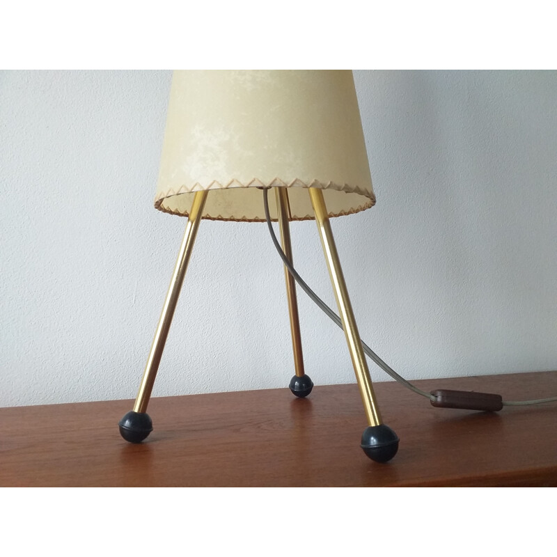 Lampe de table tripode vintage, Allemagne, 1960