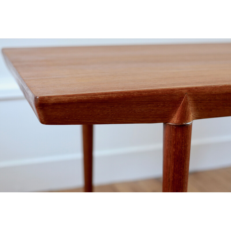 Vintage Scandinavian teak coffee table by Severin Hansen, 1960s