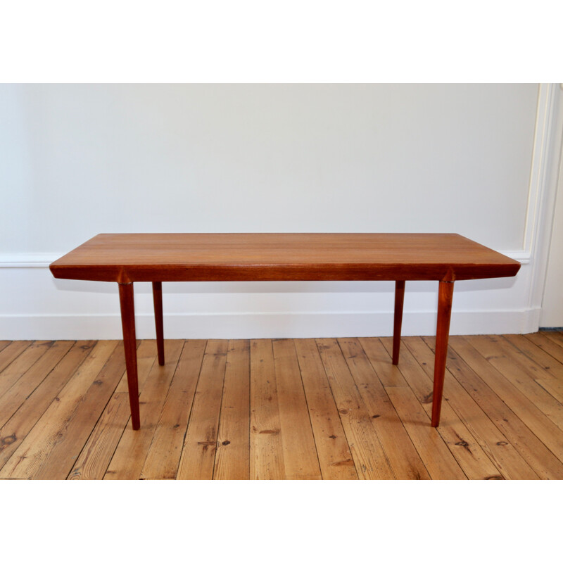 Vintage Scandinavian teak coffee table by Severin Hansen, 1960s