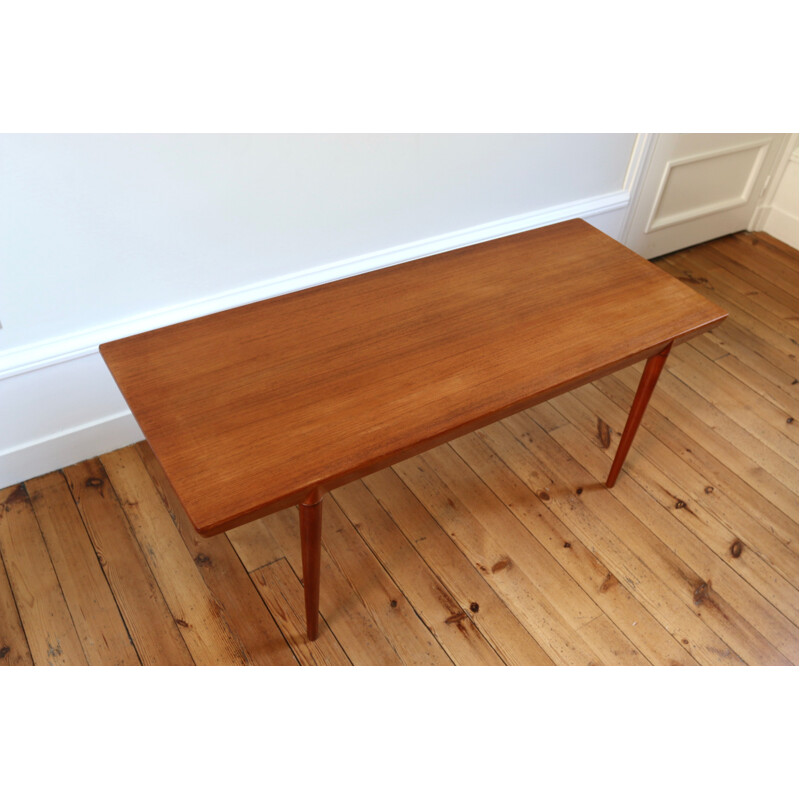 Vintage Scandinavian teak coffee table by Severin Hansen, 1960s