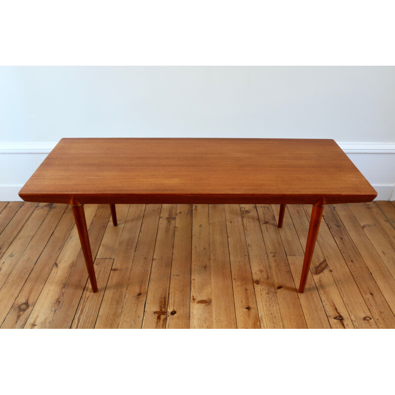 Vintage Scandinavian teak coffee table by Severin Hansen, 1960s