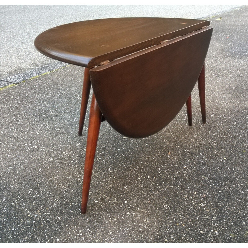 Vintage solid elm coffee table by Ercol, 1960s