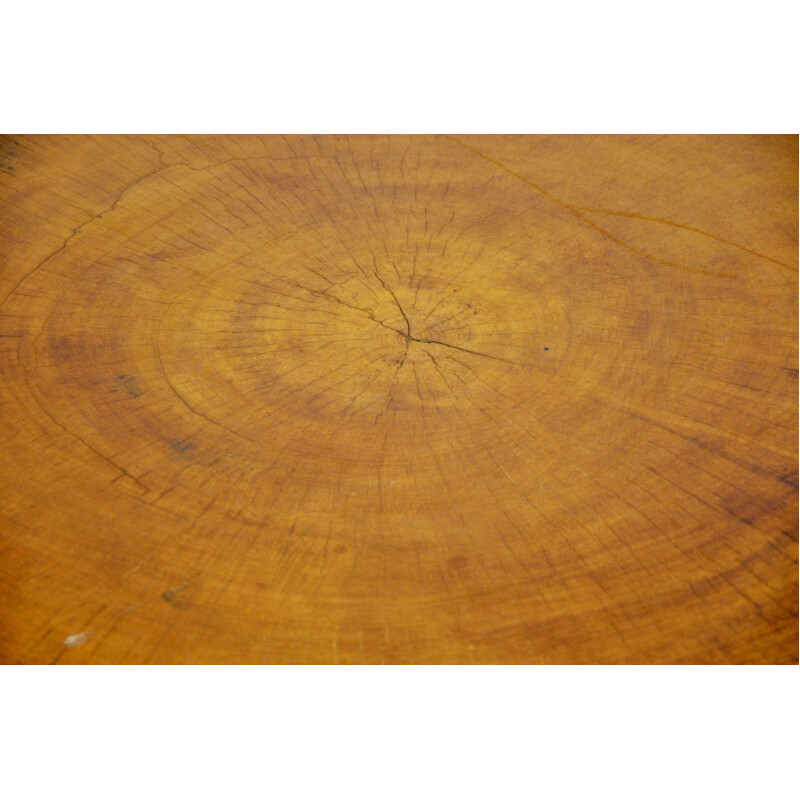 Vintage log coffee table, 1970s