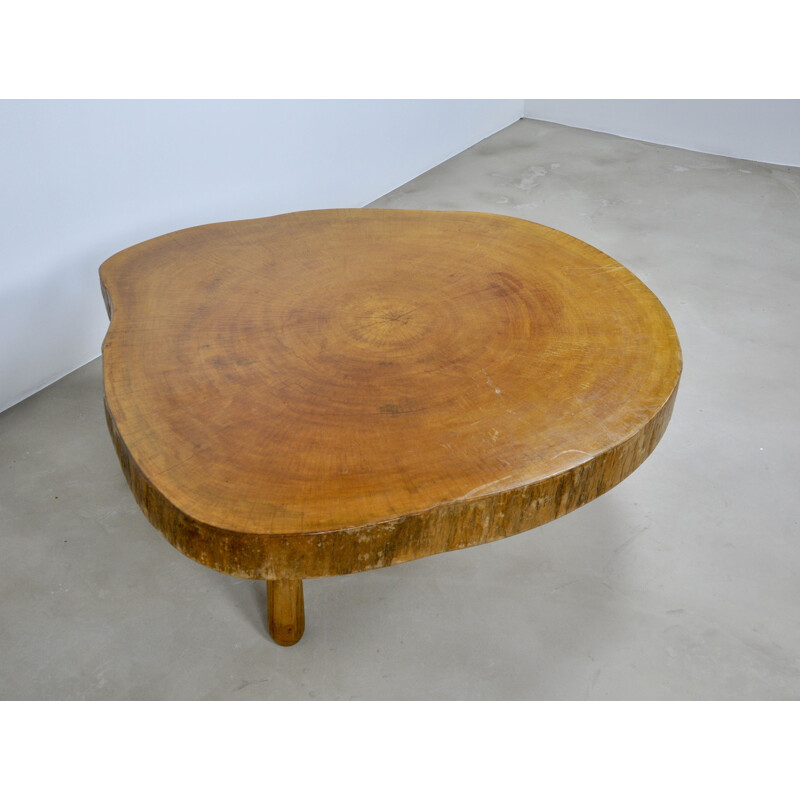 Vintage log coffee table, 1970s