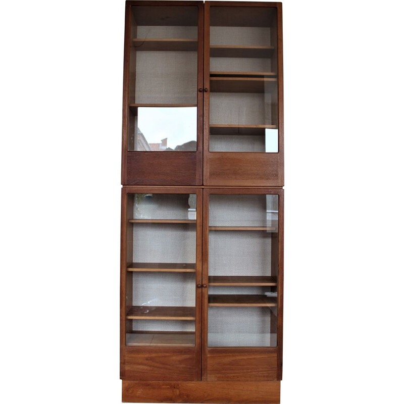 Vintage Glass vitrine cabinet in Teak from Kai Kristiansen