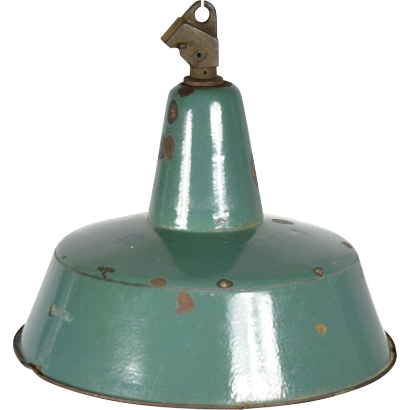 Lámpara de suspensión industrial vintage de ZAOS, Polonia, 1960