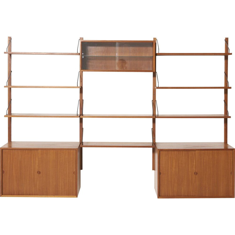 Vintage teak wall shelf by Poul Cadovius