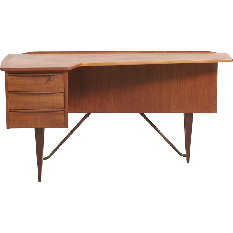 Vintage "boomerang" desk by Peter Løvig Nielsen, 1950s