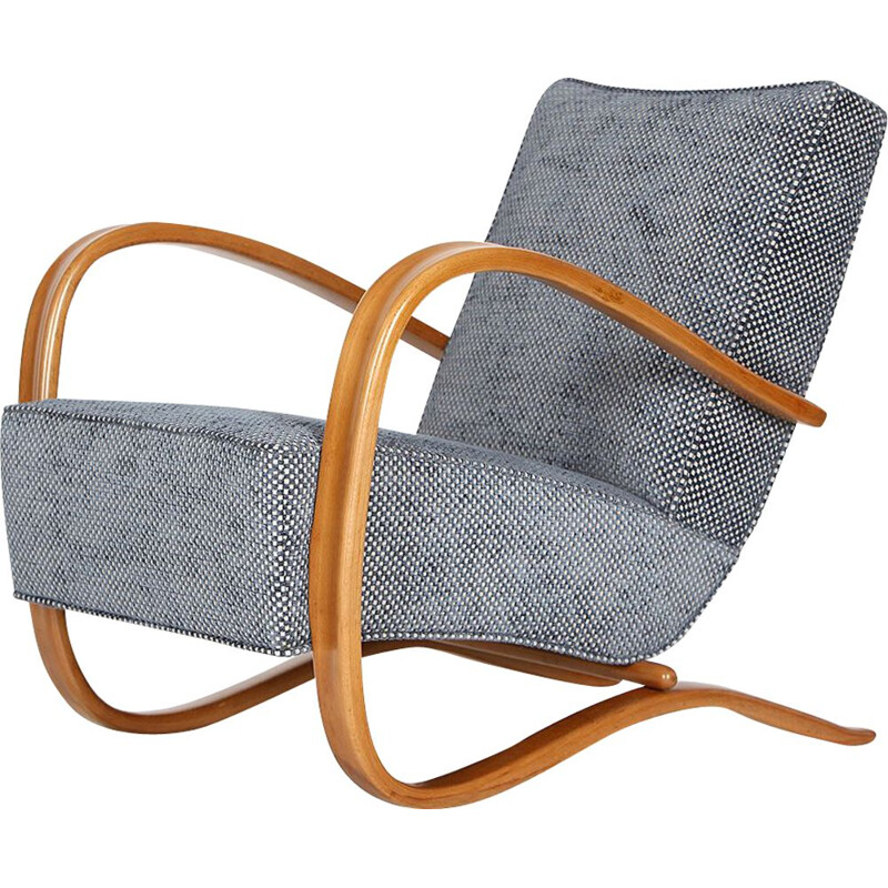 Vintage Lounge Chair H 269 by Jindřich Halabala for UP Závody, 1930s