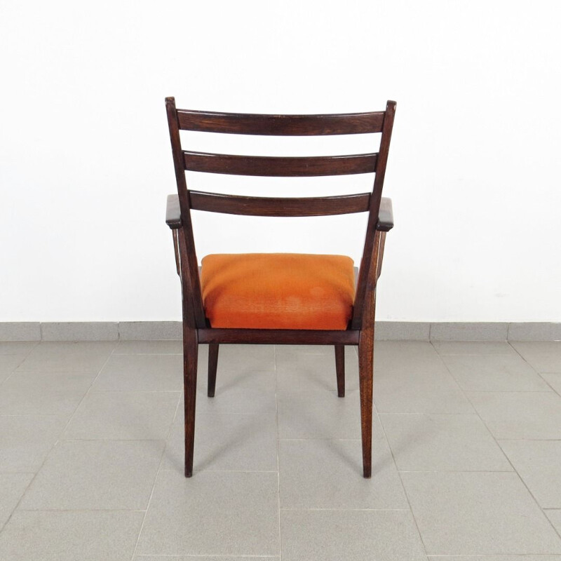 Set of 4 vintage dining chairs by Jitona, Czechoslovakia, 1950s