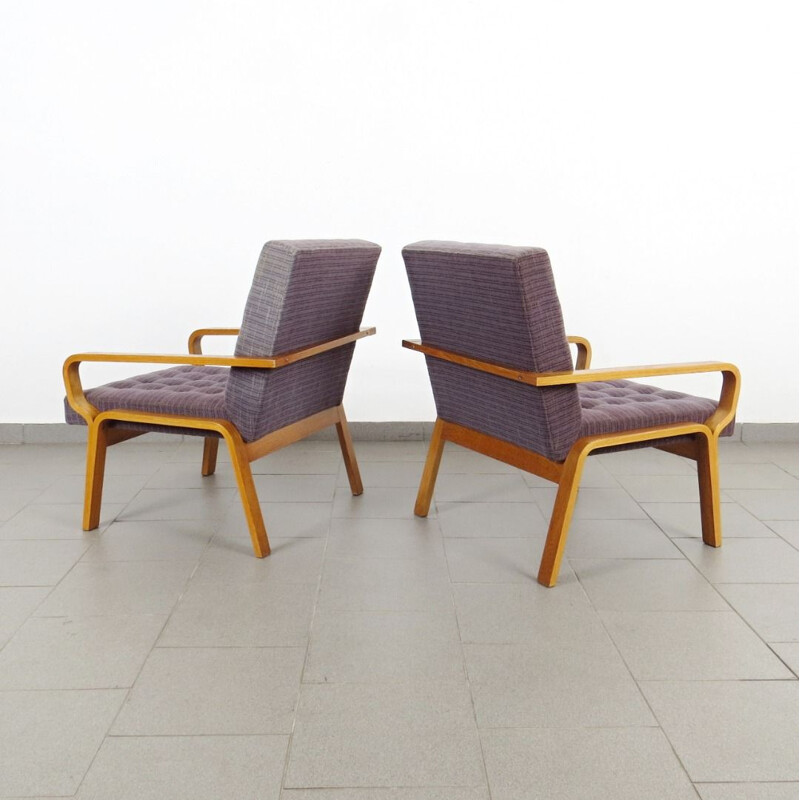 Set of vintage armchairs by Ludvik Volak, 1970s