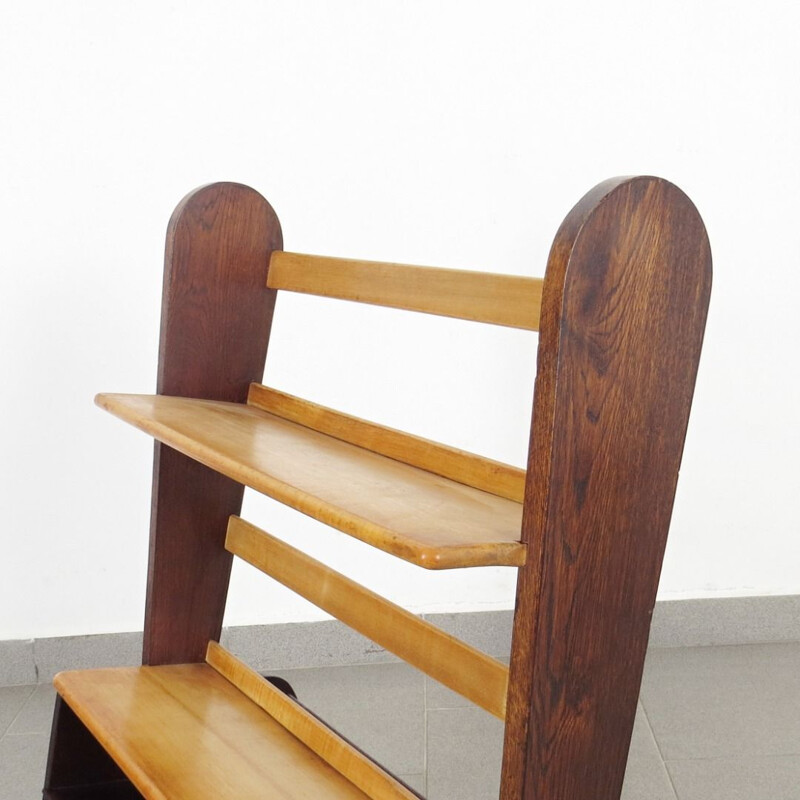 Vintage bookcase for Antonin Bocek, Czechoslovakia 1930