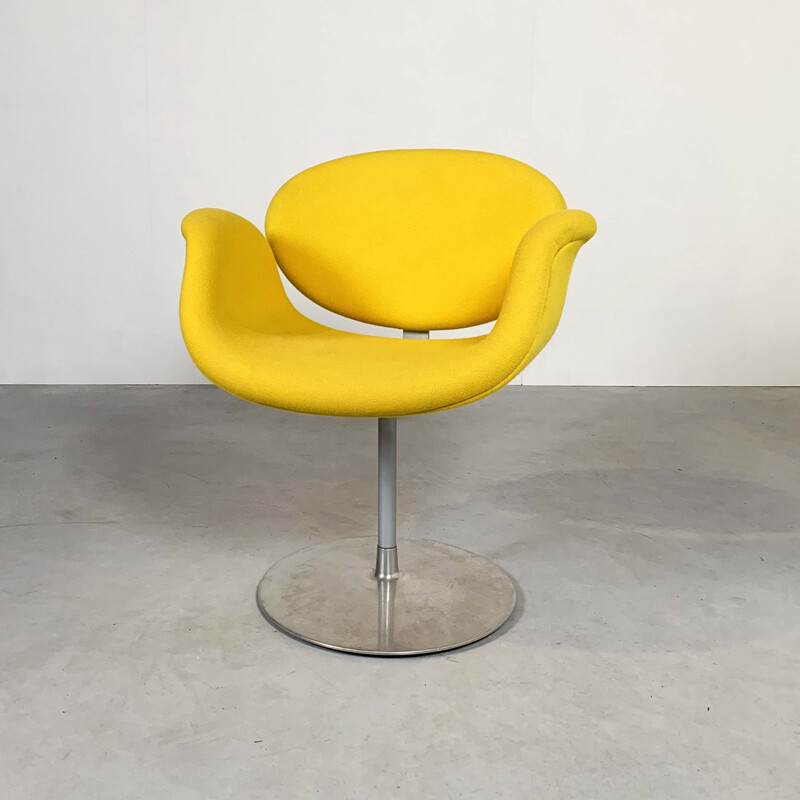 Vintage yellow Tulip chair by Pierre Paulin for Artifort, 1970s