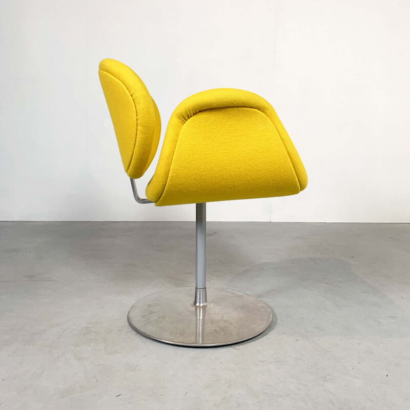 Vintage yellow Tulip chair by Pierre Paulin for Artifort, 1970s