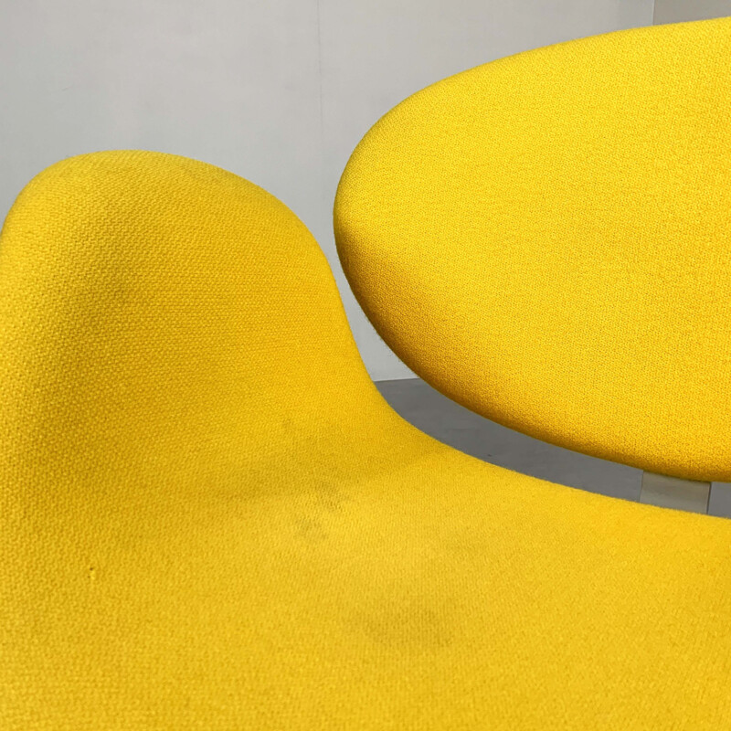 Vintage yellow Tulip chair by Pierre Paulin for Artifort, 1970s