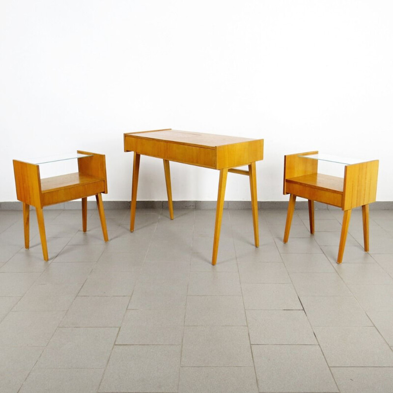 Ensemble de tables de chevet vintage de František Jirak, 1960