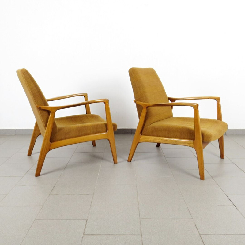 Vintage pair of armchair by ULUV, 1960