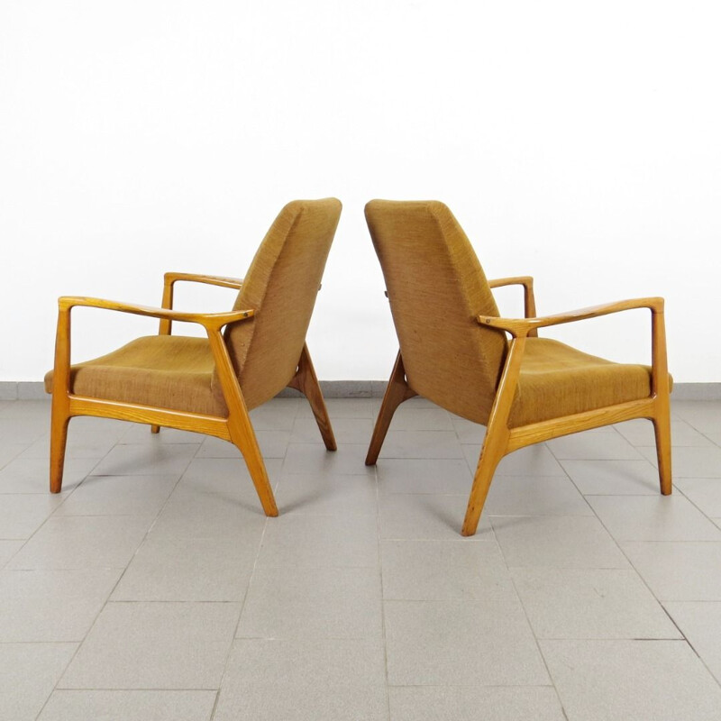 Vintage pair of armchair by ULUV, 1960