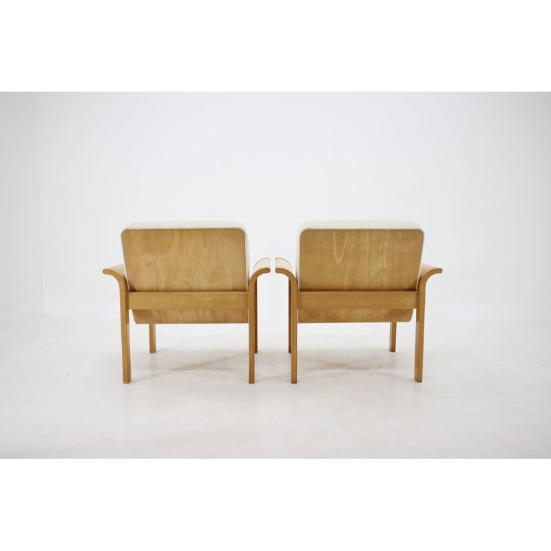 Fauteuil lounge vintage danois en chêne de Thygesen & Sørensen pour Magnus Olesen,  1970