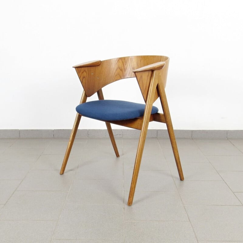 Vintage blue armchair, Czechoslovakia, 1960