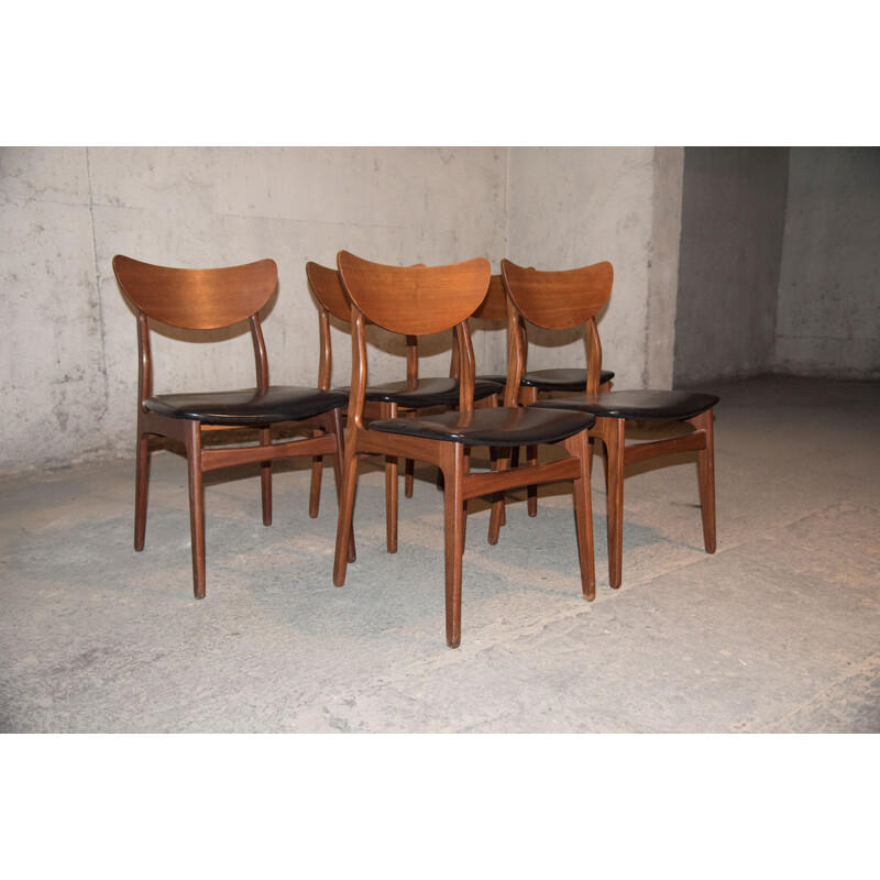 Series of 5 HP Hansen chairs for Mobelindustri