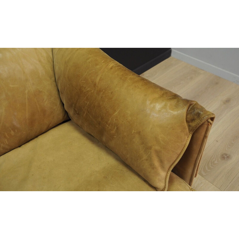 Vintage leather corner sofa by N.Eilersen, 1960-1970