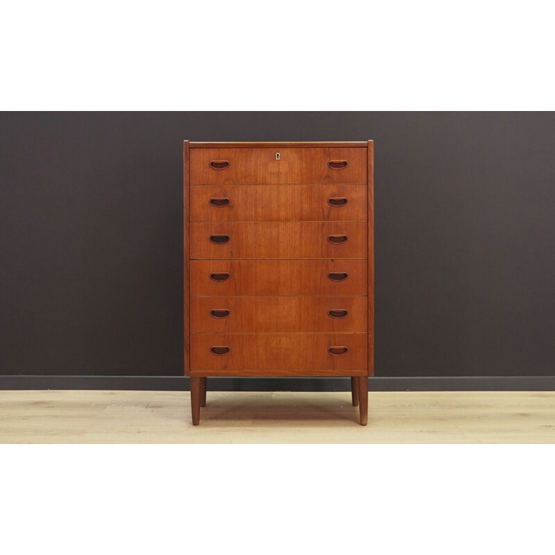 Vintage chest of drawers in teak by P. Westergaard Mobelfabrik, 1960-1970