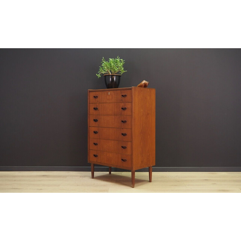 Vintage chest of drawers in teak by P. Westergaard Mobelfabrik, 1960-1970